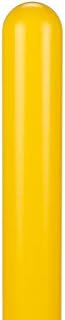 Innoplast BollardGard 4" x 52" 1-Pack Round Top Bollard Cover - High Visibility HDPE-(Yellow No Tape)