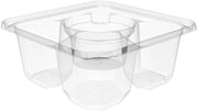 DART TamperGuard Snack Box, 3 Compartment with Well, 300ct