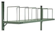4-6VACS Flat Cantilevered Shelf for 72" Workbench, 14 and 16 Gauge Steel, Gray, 64" Length, 16" Height