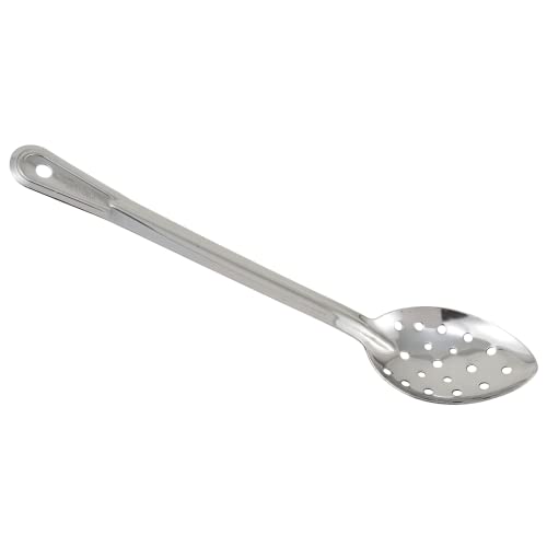 Winco 15" / Perforated / Silver Cooking Spoons