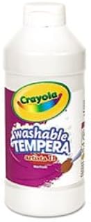 16 Pack CRAYOLA LLC FORMERLY BINNEY & SMITH TEMPERA PAINT 16 OZ WHITE
