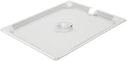 CAC Stainless Steam Table Pan Cover SPCN-H Notched 0.5 Size
