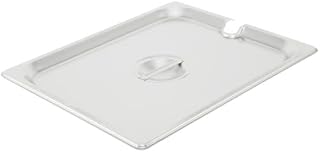 CAC Stainless Steam Table Pan Cover SPCN-H Notched 0.5 Size