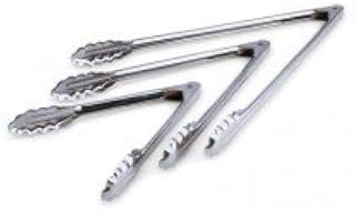 Royal Industries Utility Tongs, Stainless Steel, 12"
