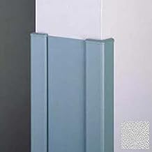 End Wall 90 Corners, 2'' Wings, 12'H W/Caps, 6"W, Silver Gray, Recycled Vinyl