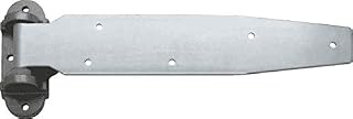 Kason 1074 Series Chrome Reversible Steel Strap Hinge for Walk-in Freezer/Refrigerator (Select Offset from Flush and 1-1/8") (Offset: Flush)