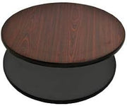 Omcan 24″ X 1″ Mahogany/Black Round Table TOP