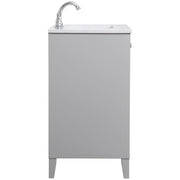Elegant Decor 30" - Single / Brushed Nickel,grey / Traditional Bathroom Vanities