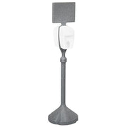MSN01-1000, Sanitizer Dispenser Stand by PolyJohn – 58"L x 15"W x 58"H, Plastic, Pewter Gray, Model MSN1-1000GG