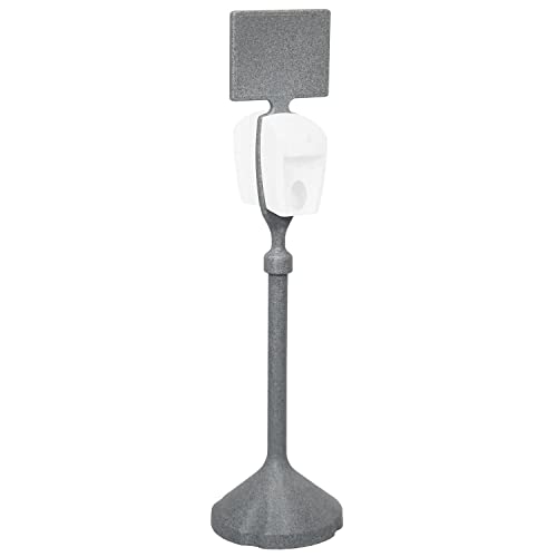 MSN01-1000, Sanitizer Dispenser Stand by PolyJohn – 58"L x 15"W x 58"H, Plastic, Pewter Gray, Model MSN1-1000GG