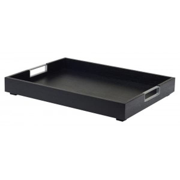 CINDERWOOD Room Service Tray 17" x 22" x 3" by CAL-MIL – 22" x 17" x 3", Cinderwood, Model 22347-87
