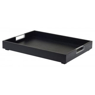 CINDERWOOD Room Service Tray 17" x 22" x 3" by CAL-MIL – 22" x 17" x 3", Cinderwood, Model 22347-87