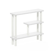 Furinno White/White / 5.71" x 20.87" x 18.35" / Contemporary Bathroom Shelves