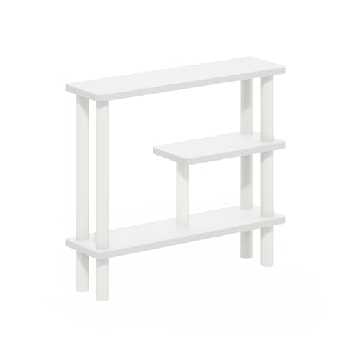 Furinno White/White / 5.71" x 20.87" x 18.35" / Contemporary Bathroom Shelves