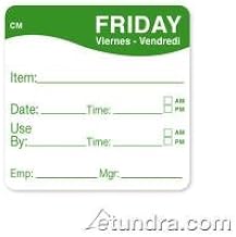 DayMark - 1127825 - CoolMark 2 in x 2 in Friday Label