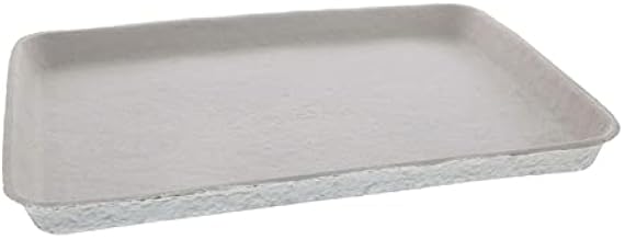 Pactiv 9x12 Inch Disposable Food Tray Made with a Fiber Blend Designed for Schools or Snack Bars | 250 Trays per Case, Beige | Beige, Designed for Schools or Snack Bars, Durable and Sturdy, Made in the USA