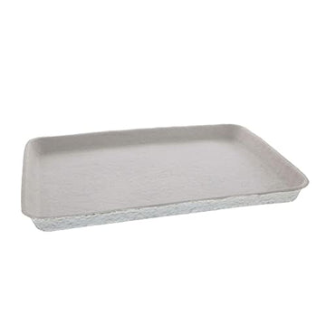 Pactiv 9x12 Inch Disposable Food Tray Made with a Fiber Blend Designed for Schools or Snack Bars | 250 Trays per Case – Beige