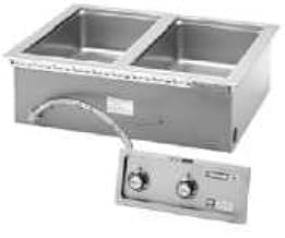 Wells MOD-200T Top-Mount Built-in Electric Food Warmer with Wet/Dry Operation, (2) 12" x 20" Pan Opening & Thermostatic Controls