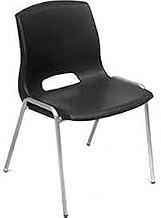 Vented Stackable Chair - Black - Lot of 4