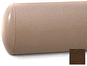 Crescent Series Wall Guard W/Rec. Plastic Clip Retainer System, 5" H x 12'L, Brown