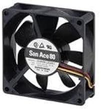 SANYO Denki 9GA0812P2S0011 DC Fan 80x32mm 12VDC 9.96W, 86.5CFM 57dB, LoPwr Ribless TchPWM