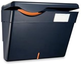 Officemate Wall File with Cover, Black, Plastic