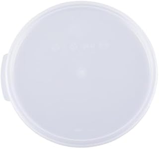 CAC Poly FS2R-68CV-T Cover Transparent Round Food Storage Container for 6 Qt. &8 Qt.