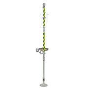 Combination Emergency Shower and Eye/Face Wash with Axion MSR Showerhead by Haws – 30"L x 35"W x 91"H, Stainless Steel/ABS Plastic, Green/Silver, Model 8300-8309
