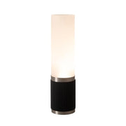 NOVA of California Steel / Weathered Brass & Walnut / Modern Table Lamps