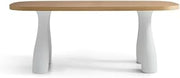 Mesa de Comedor Hotel Restaurant Retro Cream Style Solid Wood Dining Table, Modern Home Living Room Kitchen Furniture Mesa de Comedor(220x95x75cm)