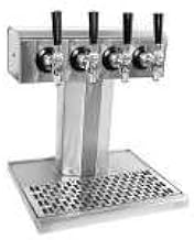 BT-4-MFR Tee Draft Beer Tower glycol-cooled (4) faucets