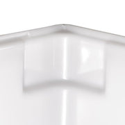 Winco 18" x 26" x 6" / 6" Deep / White Containers