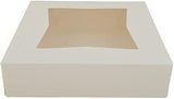 SOUTHERN CHAMPION TRAY 24233 Paperboard White Window Bakery Box, 10" Length x 10" Width x 2-1/2" Height (Case of 200) (NEW EDITION)