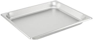 CAC Stainless STPH-S25-2 25-Gauge Stainless Steel Steam Pan, 1/2 Size, 2-1/2" Deep