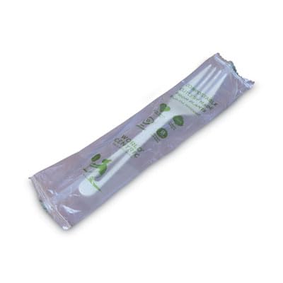 World Centric FO-PS-I TPLA 6.3" Forks – Individually Wrapped (Pack of 750)