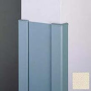 End Wall 90 Corners, 2'' Wings, 8'H W/Caps, 6"W, Eggshell, Aluminum
