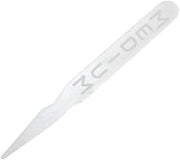 Handgards White Medium Disposable Plastic Steak Marker - 2000 per case.