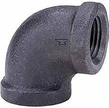 1" 90 Degree Elbow, Black Malleable, 150 PSI, Lead Free
