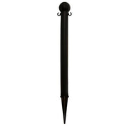 Ground Poles by Mr. Chain – 16.25"L x 14.13"W x 32"H, Hdpe With Uv Inhibitors, Black, Model 95503