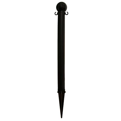 Ground Poles by Mr. Chain – 16.25"L x 14.13"W x 32"H, Hdpe With Uv Inhibitors, Black, Model 95503