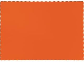 Creative Converting Sunkissed Orange Paper Placemats 50 Per Pack