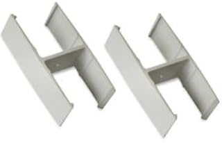 Lorell Straight Pane Connector, 20/ST, Aluminum, Sold as 1 Set