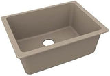 Elkay Quartz Luxe 24-5/8" x 18-1/2" x 9-1/2", Single Bowl Undermount Sink, Sandstone