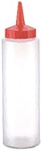 Vollrath 2808-13 Traex 8 Oz. Single Tip Clear Squeeze Dispenser-2808-13