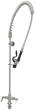 S-0113-BJ Stainless Steel EasyInstall Pre-Rinse, Single Hole Base, S-0107-J, Flex Lines, Wall Bracket