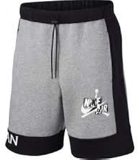 Nike Men's M J Jmc Flc Short Sports, Carbon Heather/Black, XL