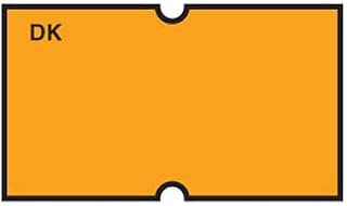 DayMark Safety Systems IT120689 DuraMark Date Coder Blank Permanent Label, for DM3 SpeedyMark 10 1-Line Marking Gun, Florescent Orange (Pack of 8 Rolls)