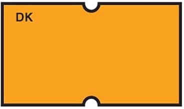 DayMark Safety Systems IT120547 Date Coder Blank Permanent Label, for DM3 SpeedyMark 10 1-Line Marking Gun, Florescent Orange (Pack of 8 Rolls)