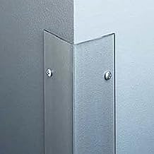 Surface Mounted 135 Corner Guard, 2-1/2" Wing & 8'H, Clear, Drilled Polycarbonate