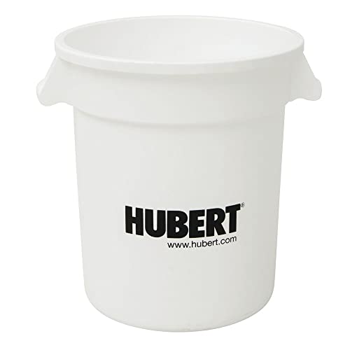 10 gal Commercial Trash Can Grey Plastic - 17 2/5" L x 15 2/5" W x 17 3/10" H by HUBERT – 10.0 gallons, Plastic, Grey, Model GC100101